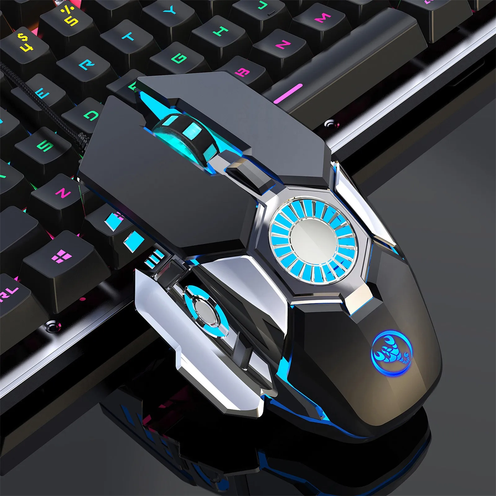 

Mechanical definition game USB wired adjustable gaming mouse Mechanical cool appearance mouse мышь компьютерная мышка new 50*